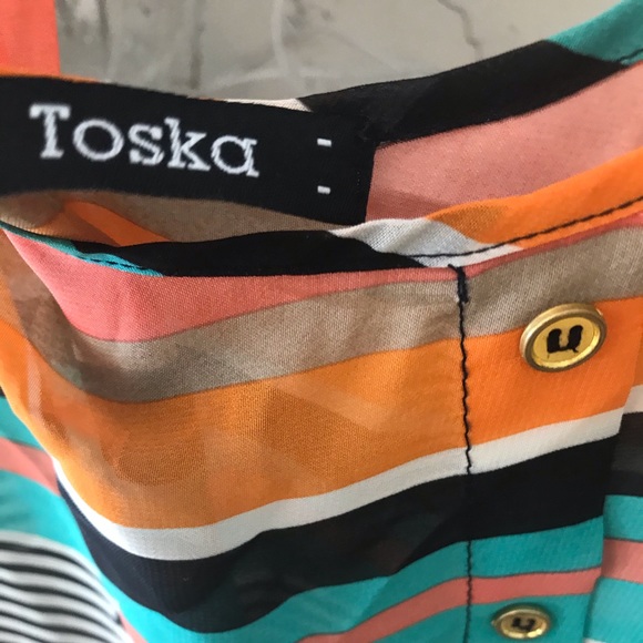 Toska Top/Blouse with tie at the bottom - Picture 3 of 3